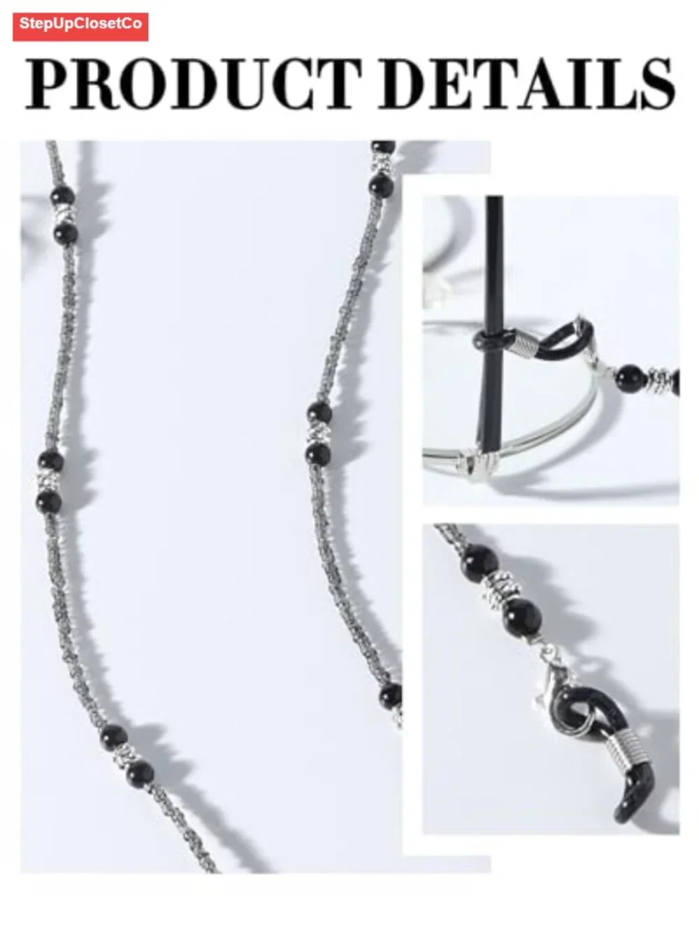 Stainless Steel Eyeglass Chain Glasses Lanyard Necklace Women Gift
